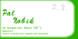 pal nobik business card
